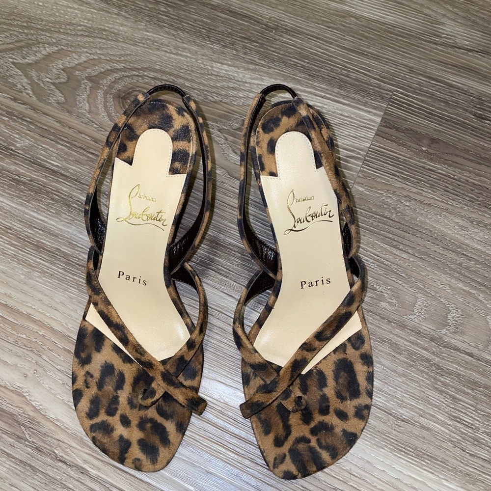 Christian Louboutin Leopard Print Women's Sandals